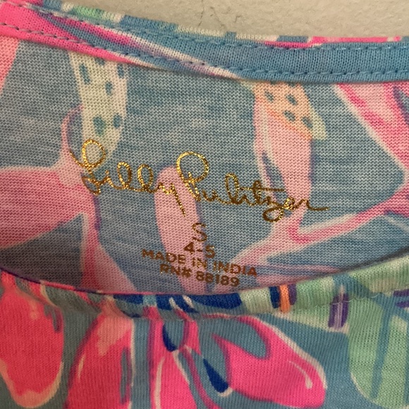 Girls Lilly Pulitzer long sleeve cotton dress - Picture 2 of 3